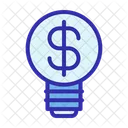 Business Light Bulb Lamp Icon