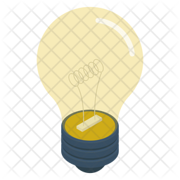 Light Bulb Icon Of Isometric Style Available In Svg Png Eps Ai Icon Fonts