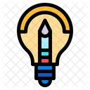 Light Bulb Creative Idea Pen Icon