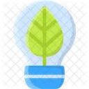 Light Bulb Green Energy Bulb Icon