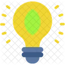 Light Bulb Ecology And Environment Leaf Icon