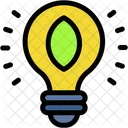 Light Bulb Ecology And Environment Leaf Icon