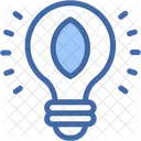 Light Bulb Ecology And Environment Leaf Icon