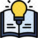 Light Bulb Education Book Icon