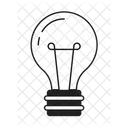 Light bulb brainstorming  Icon