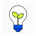 Light Bulb Energy Conservation Icon