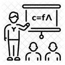 Light Equation Frequency Wavelength Icon