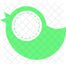Light green bird  Icon