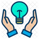Save Energy Bulb Hand Icon