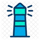 Light House Beach Building Icon
