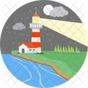 Light House Navigation Clouds 아이콘