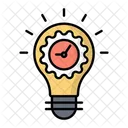 Bulb Time Productivity Icon