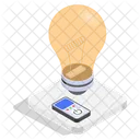 Lightbulb Smart Lightening Icon