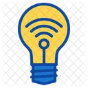Lightbulb Wifi Iot Internet Things Icon