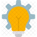 Lightbulb Gear Idea Icon