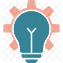 Lightbulb Gear Idea Icon