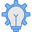 Lightbulb Gear Idea Icon