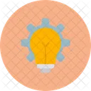 Lightbulb Gear Idea Icon