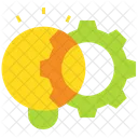 Lightbulb Gear Creativity Icon
