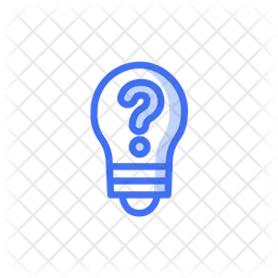 Lightbulb With Question Mark Icon - Free Download Network ...