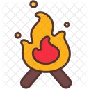 Fire Camping Wood Icon