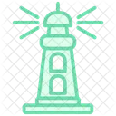 Lighthouse Duotone Line Icon Icon