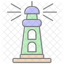 Lighthouse Lineal Color Icon Icon