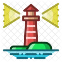 Lighthouse Beacon Coastline Icon