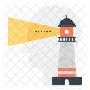 Lighthouse Direction Way Icon