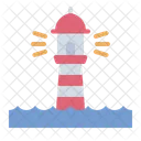 Lighthouse Building Ocean Icon