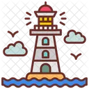 Lighthouse Watchtower Landmark Icon