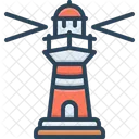 Lighthouse Light Coastline Icon