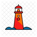 Lighthouse Summer Vacation Icon