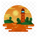 Lighthouse Sunset  Icon