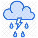 Lighting Rain Rain Cloud Icon