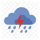 Lightning Storm Cloud Icon
