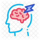 Brain Lightning Volt Icon