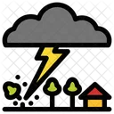 Lightning Bolt Weather Tree Icon