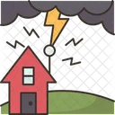 Lightning Conductor House Icon