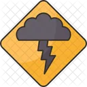 Lightning Storm Sign Icon