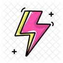 Bolt Pink Yellow Icon