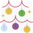 Lights Decoration New Year Icon