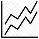 Ligne Graphique Donnees Icon