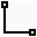 Ancre Point Ligne Icon