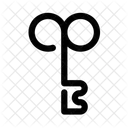 Ligne Cle Bureau Icon