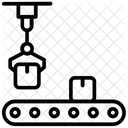 Ligne De Production Fabrication Bande Transporteuse Icône