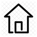 Ligne Accueil Maison Icon