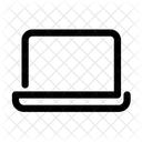 Ligne Ordinateur Portable PC Icon