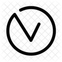 Ligne Oui Verifiez Icon