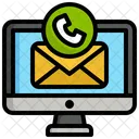 Ligar e-mail  Ícone